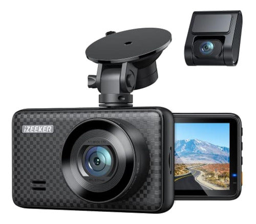 Izeeker 2.5k Dual Dash Cam Delantera Y Trasera, 3  Ips Displ 0