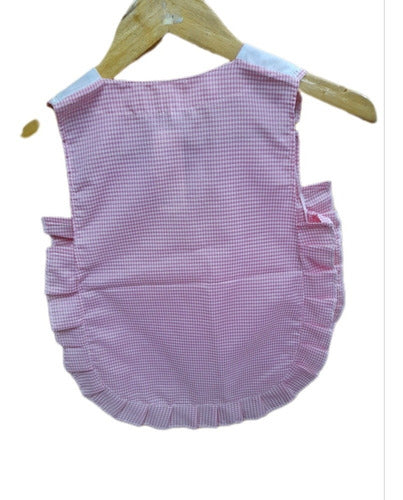 Mariana K Excellent Pintorcito for Girls in Pink Checkered with Ruffles 1