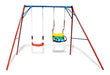 MHOGAR Double Infant Swing Set with Baby Swing and Board Swing 7