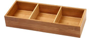 Veranova Caja Organizador Baño Cocina Madera Bambu 3 Divisiones 4