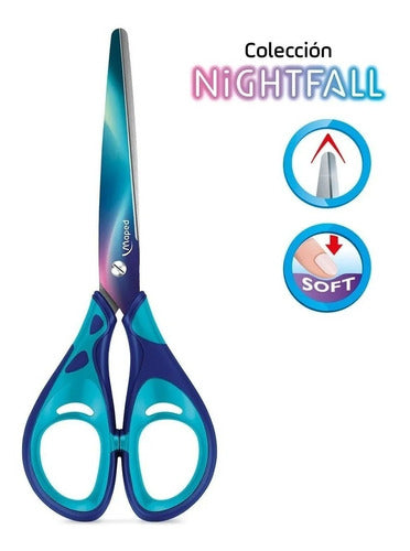 Maped Nightfall Teens Soft School Scissors 16 Cm 1