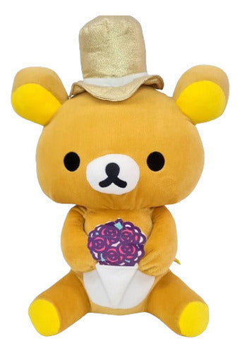 San X Rilakkuma Plush with Golden Hat 40cm Green Camel 0