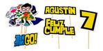 MuchoEvento Adorno Torta Jovenes Titanes Teen Titans Go! Personalizado 0