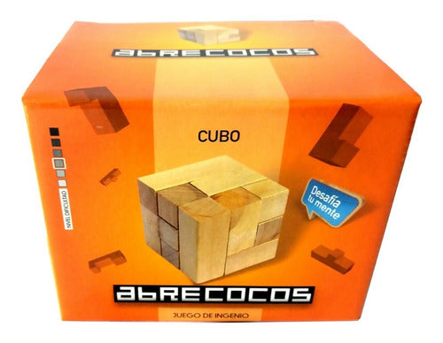 Juego De Ingenio Madera Para Armar Cubo Ciencia Para Todos 0