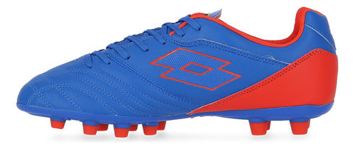 Lotto Stadio 700 FG Soccer Cleats for Men in Blue and Orange 1