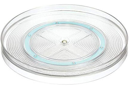 Idesign Linus Turntable, Clear 0