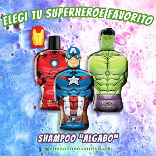 Avengers The Avengers 2-In-1 Shampoo 2D 350ml Algobo 3