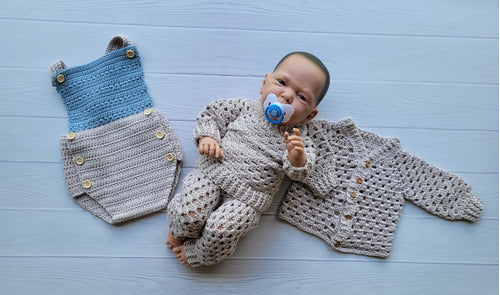 FaisaFlor Baby Summer Crochet Knit Layette Set 5