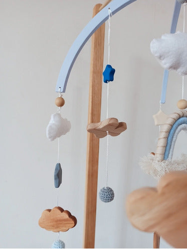 Handcrafted Baby Crib Mobile - Airplane Hot Air Balloon Bebe Cunero by Valto Kids 4