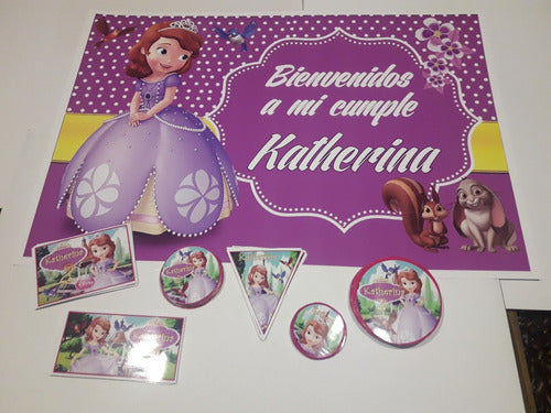 Princess Sofia Personalized and Printed Birthday Combo 7