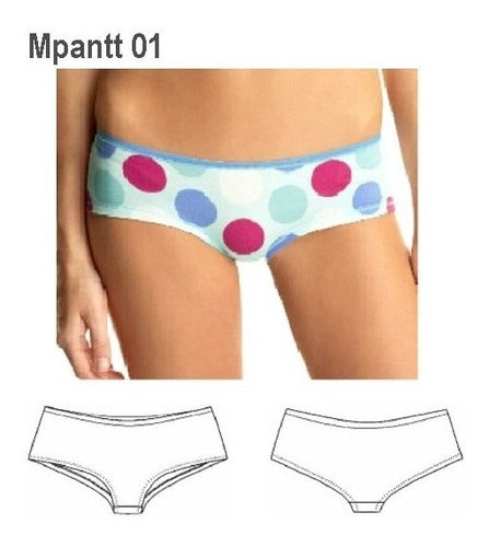 Textile Patterns Unicose - Women's Bombacha Panty Pattern Mpant0901 2