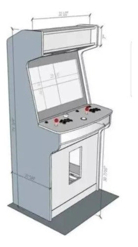 Projeto Fliperama Medidas Arcade + 60 Modelos Envio Imediato 0