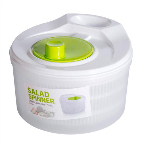 Escurridor De Vegetales Centrifugador Ensaladas 3 Litros 1