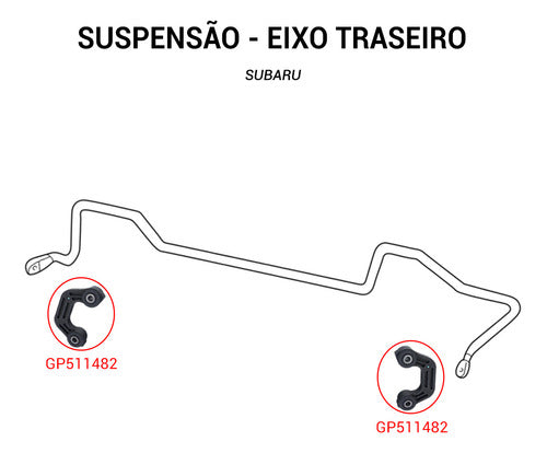 Bieleta Barra Estabilizadora Tras Subaru Forester 02-13 Par 1