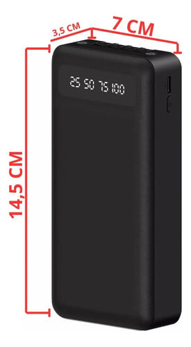 Power Bank 20000mah Portatil Universal Turbo Preto 2