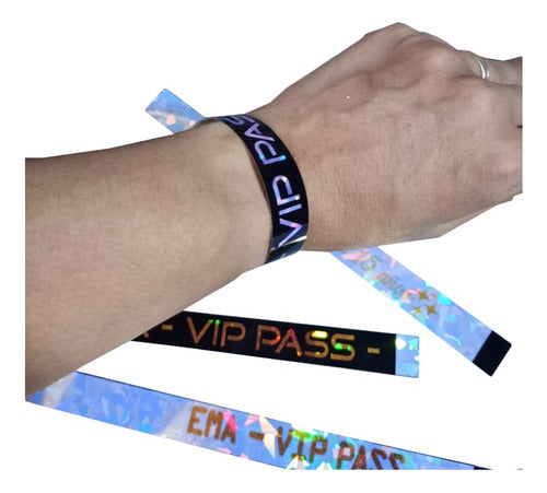 LBGecreaciones Holographic Birthday Wristbands x 500 0