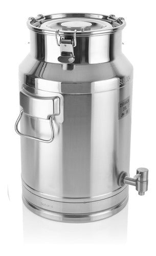 Dispensador Para Líquido Hermético Acero Inoxidable 20 L 0