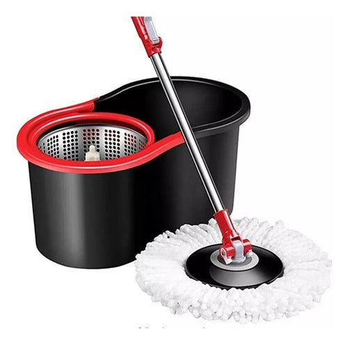 Easy Life Spinning Mop Bucket with Wheels and Stainless Steel Drum Boedo 2
