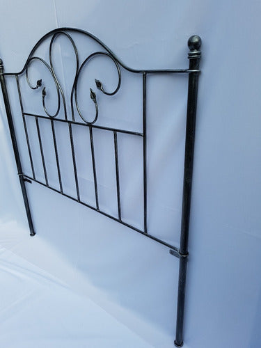Forged Iron Headboard for Queen Size Bed Opus Model 2