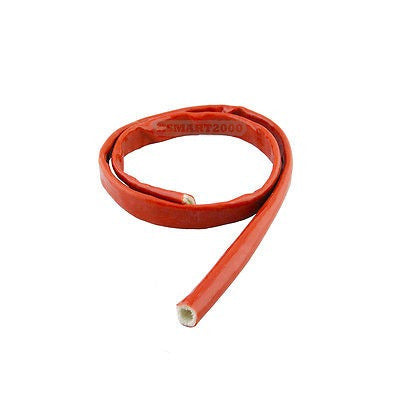 Premium Red Silicone Spark Plug Wire Sleeve 3.3' High-Heat Protector 0