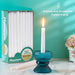 Hausware 36 Pack of White Taper Candles, 8 Hours Burn Time 1