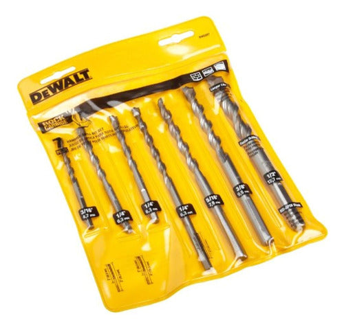 DeWalt DW5207 Premium Percussion Masonry Drill Bit Set of 7 1