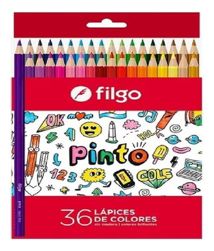 Filgo Pinto Long Colored Pencils X 36 Colors 0