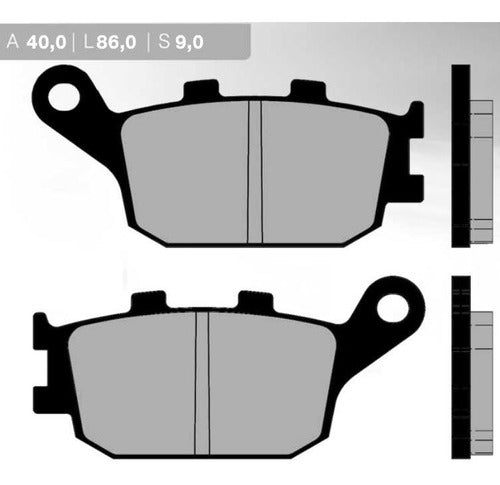 Pastillas Freno Yamaha Xj6-f 2013 600 Brenta Trasera 3