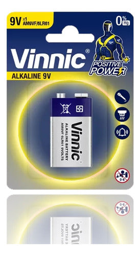 Vinnic 24 Pack 9V Alkaline Batteries 0