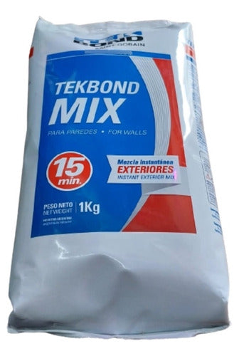 Tekbond Enduido Exteriores Ideal Paredes Techos 1kg 5