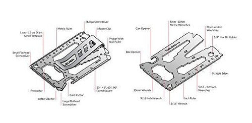 Lever Gear Toolcard Pro W / Clip - Multiherramienta 40 En 1 2