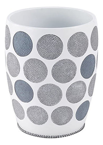 Avanti Linens Dotted Circles Collection Paper Basket 0