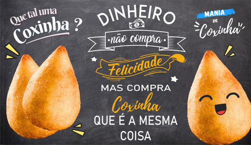 Poster Adesivo Decorativo Coxinha Frita Salgado 0