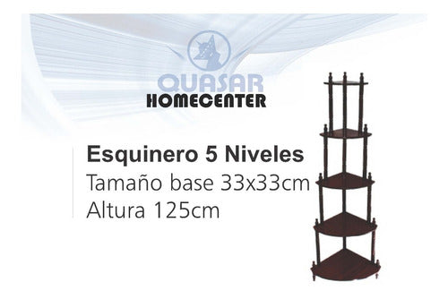 Estantería Esquinero De 5 Estantes Quasar Homecenter 1