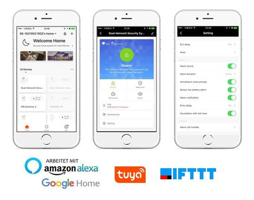 Alarma Inalambrica Wifi Gsm Tuya Seguridad 21import 4