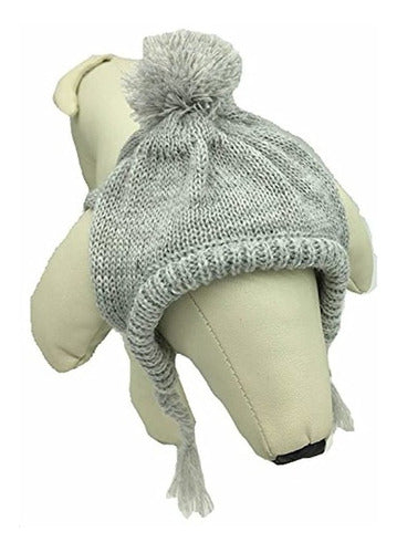 Lanyar Grey Knit Hat for Dogs - Accessory for Pets 1