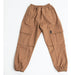 Vraptor Brown Cargo Jogger Pants for Kids 0