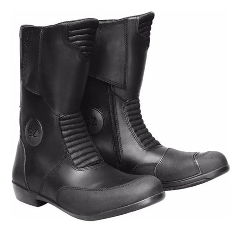 GZ Journey Black Leather Touring Boots for Men by Avant Motos 0