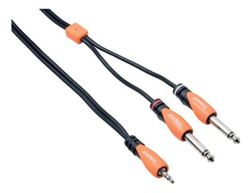 Cable Bespeco Miniplug Estereo A 2 Plug Mono 3mts Slymsj300 1