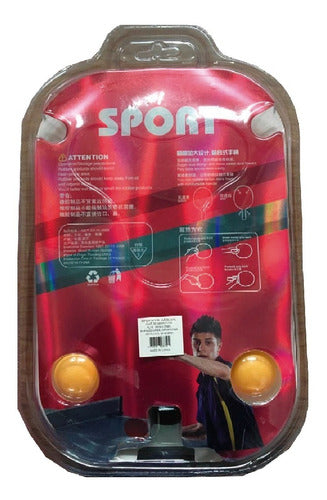 Set Ping Pong 2 Paletas + 2 Pelotas Cat. 300 Adultos Niños C 2