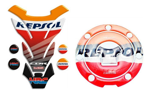 Protector Tanque Y Tapon Cbr 1000rr Repsol 0