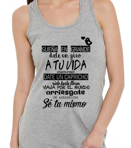 Cubikremeras Musculosa Frase Sueña En Grande Dale Un Giro 4