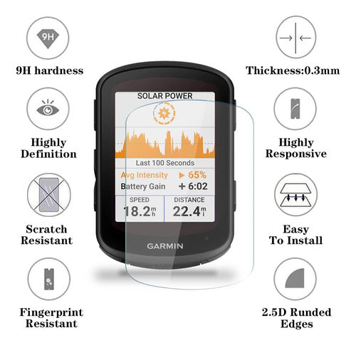 1 Funda + 3 Protect De Pant Para Garmin Edge 840 Solar/540 2