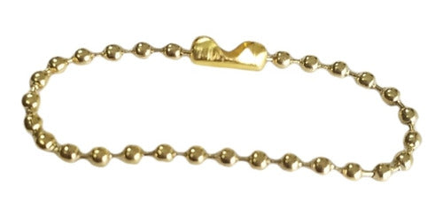 50 Ball Chains 10cm With Golden Canoe for Hanging - Sergio Bijouterie 0