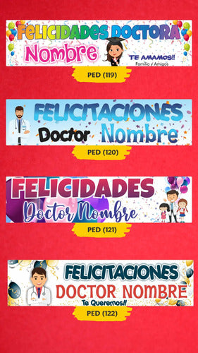 Recibimiento Doctor, Enfermeros, Medico Pasacalles - Banners 1