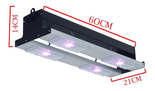 Panel Led Cultivo Indoor Proyector Ulo Led Fs 200w 1