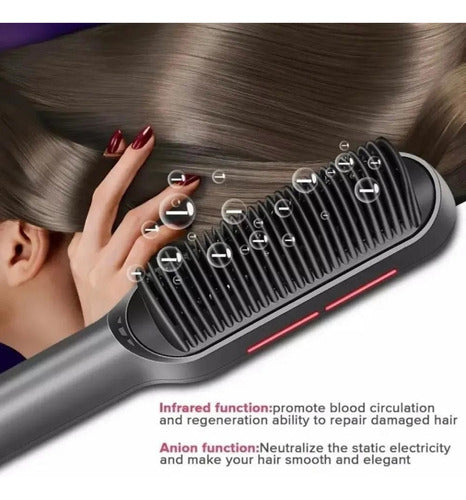 AVI Hair Straightening Brush and Curling Iron Electric Hair Styling Tool 6