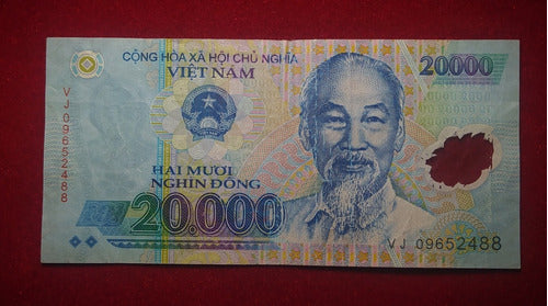 Billete 20000 Dong Vietnam 2009 Pick 120 D Polimero 0