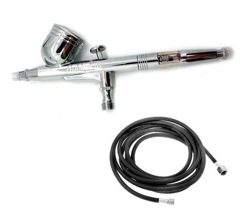 Hobbykits 0.5mm Gravity Feed Double Action Airbrush with 3m Hose 0