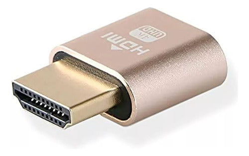 Gold HDMI Dummy Plug Riser for Video Card Mining 5